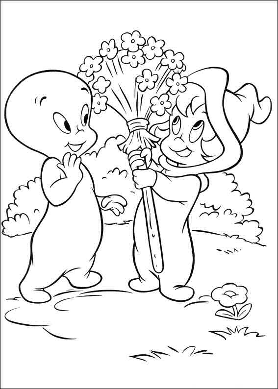 Kids-n-fun.com | Coloring page Casper the friendly ghost Casper Wendy